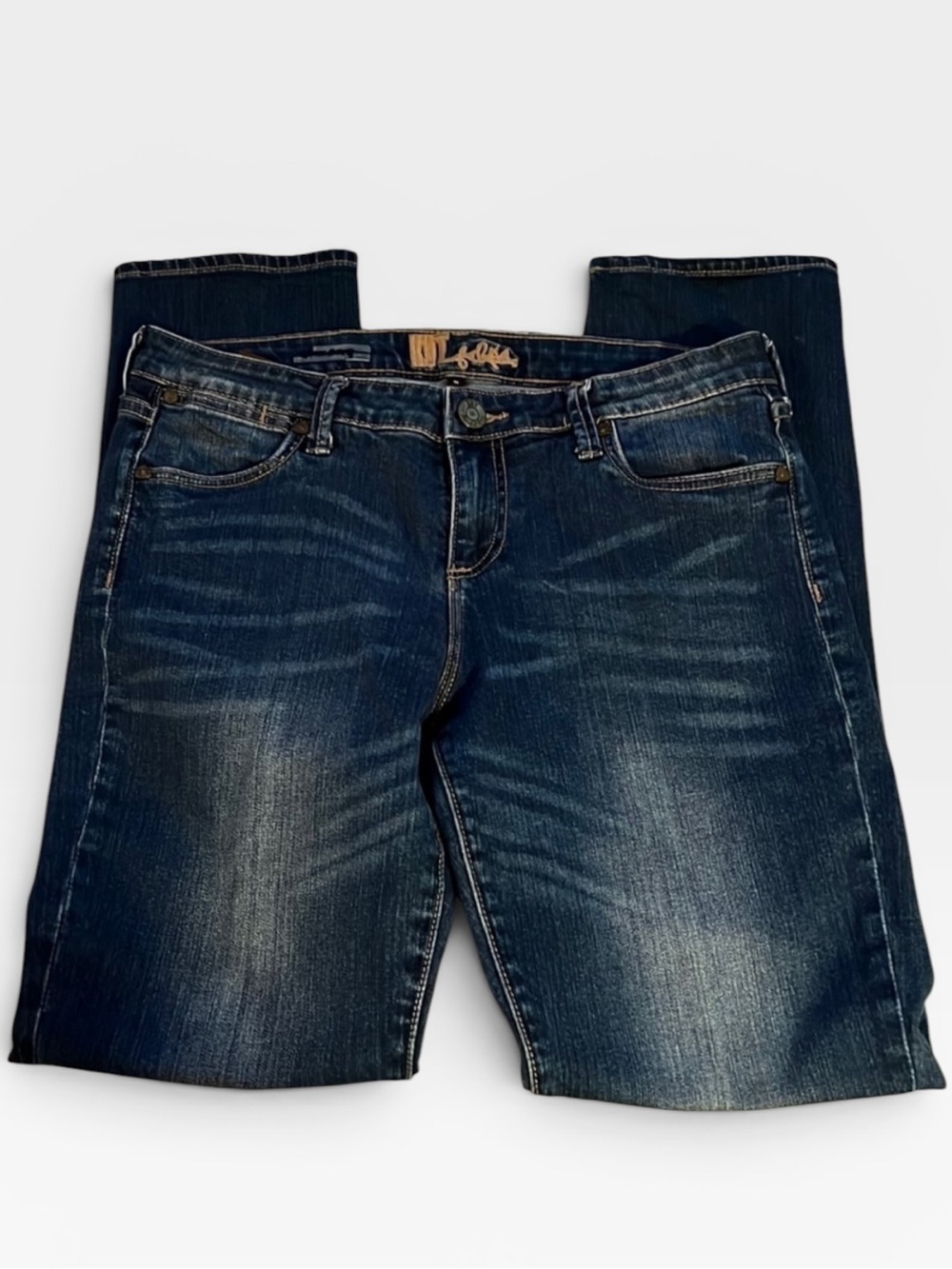 KUT from the Kluth stretch mid rise skinny jeans medium wash Sz 8 styleKP696MA2N